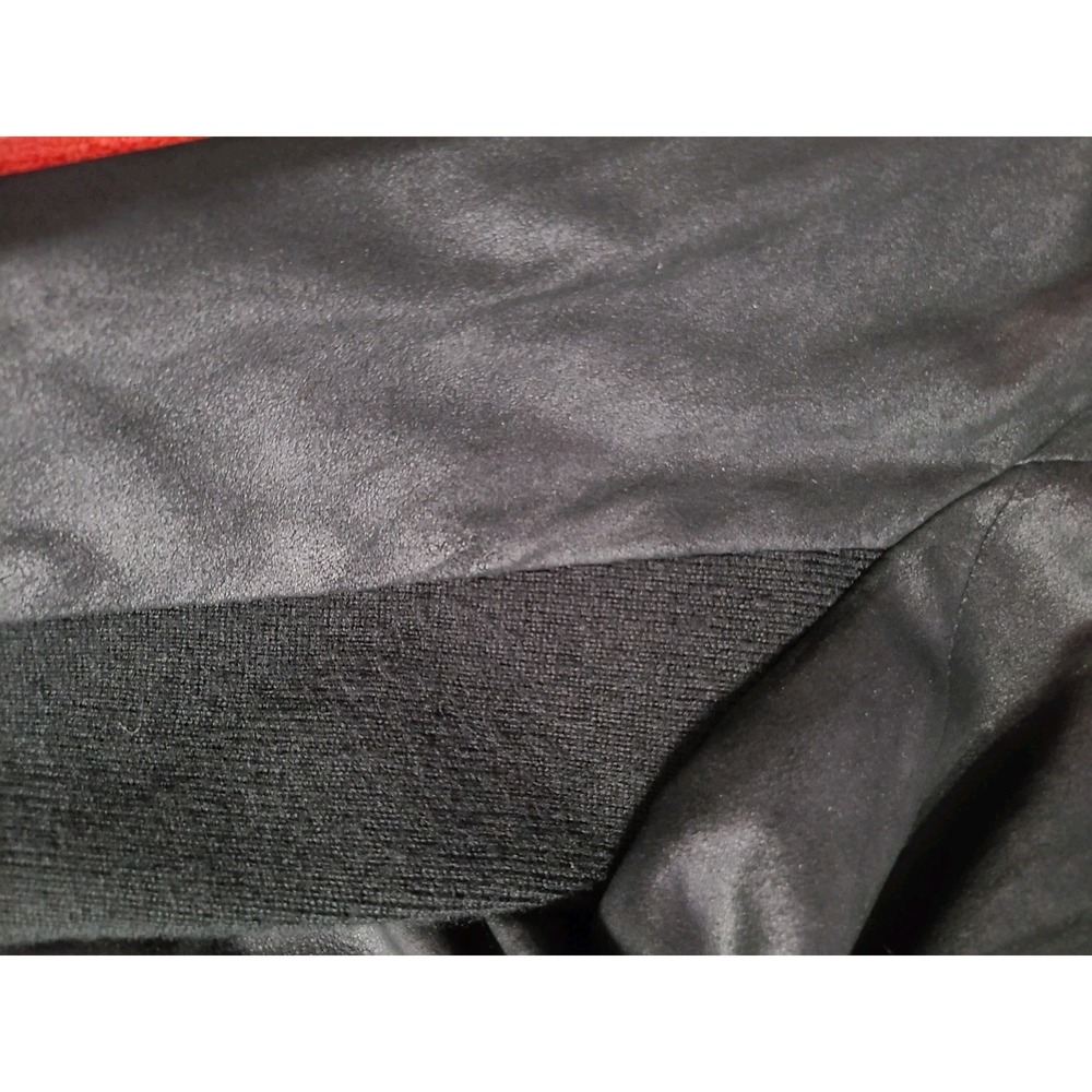 BB Dakota Black Asymmetrical Drape‎ Front Genuine Leather Jacket Womens Medium - Picture 4 of 11